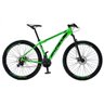 Bicicleta Aro 29 Krw Alumínio 27 Vel Freio Hidráulico Suspensão Dianteira S8 Verde-preto 17 Verde - 1