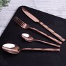 Jogo Talheres Mesa Faqueiro 24 Pçs Rose Gold Berlinger Haus - 3