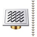 Ver imagem 1 de Ralo 10x10 Aço Inox Kit 15 Uni Banheiro Anti Odor Anti Inseto Box Higienico Lavabo Casa Quintal Lava