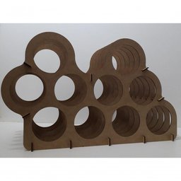 Mini Adega Mdf para 10 Garrafas - 5