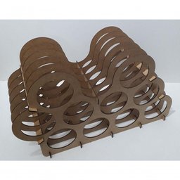Mini Adega Mdf para 10 Garrafas - 4