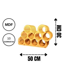 Mini Adega Mdf para 10 Garrafas - 7