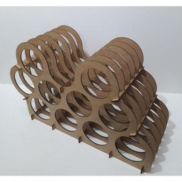 Mini Adega Mdf para 10 Garrafas - 6