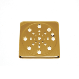 Tampa P/ Ralo Grelha Quadrado 10cm Abre/ Fecha - Dourado - 3