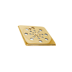 Tampa P/ Ralo Grelha Quadrado 10cm Abre/ Fecha - Dourado