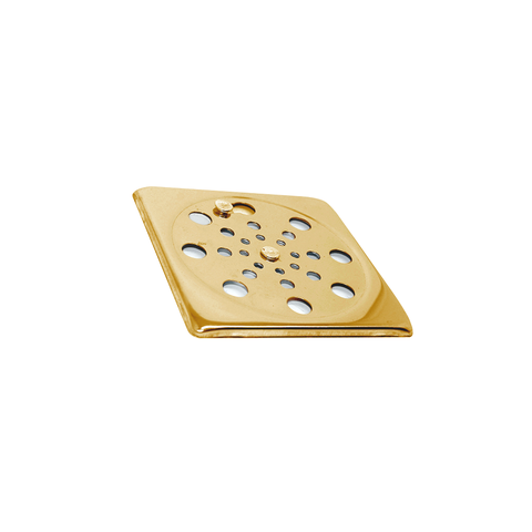 Tampa P/ Ralo Grelha Quadrado 10cm Abre/ Fecha - Dourado