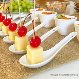 96 Colheres Chinesas Couvert Japonesa Melamina Branca Sopas Entradas Doces Haus Concept - 8 96 Colheres Chinesas Couvert Japonesa Melamina Branca Sopas Entradas Doces Haus Concept - 8