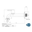 Ver imagem 2 de Torneira Longa de Parede 16cm Multiuso Comfort Black 1/4v:preto