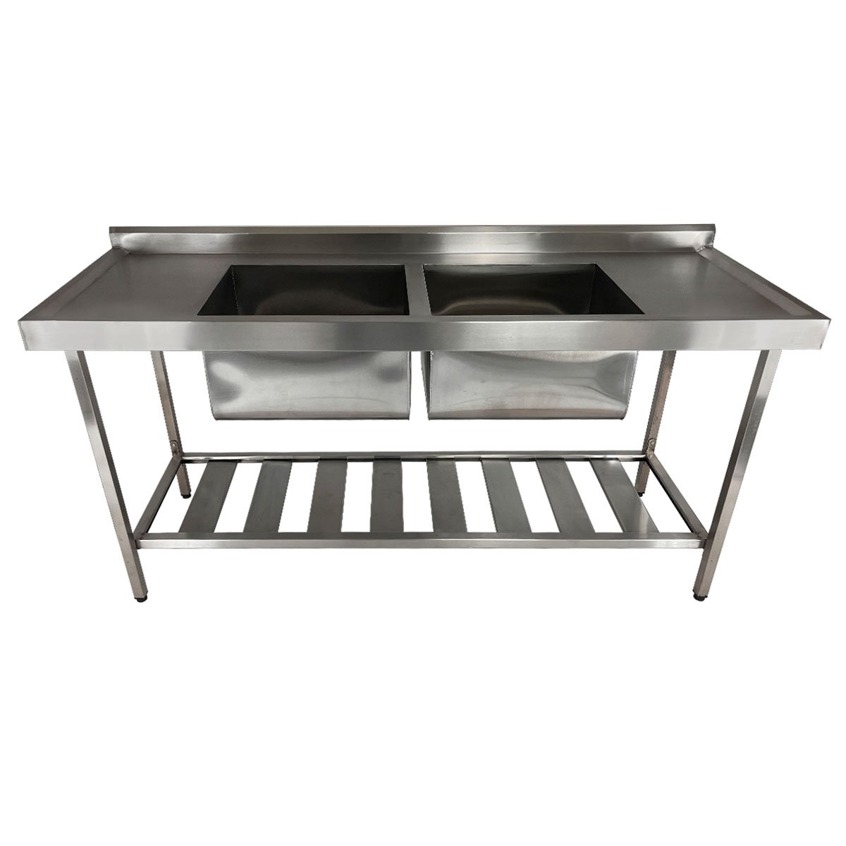 Mesa com 02 Cubas de 50x40x30 Nortinox