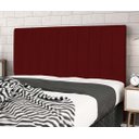 Ver imagem 3 de Cabeceira Estofada Box Casal Queen Size Encosto para Cama Corola 164x126 Cm Marsala