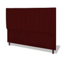 Ver imagem 1 de Cabeceira Estofada Box Casal Queen Size Encosto para Cama Corola 164x126 Cm Marsala