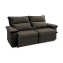 Ver imagem 6 de Sofá Retrátil Reclinável Paris 200cm Suede Velut com Molas no Assento - King House