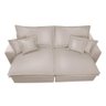 Sofa Retrátil e Reclinável com Molas Cama Inbox Premium 2,92m Tecido em Linho Bege Claro - 4