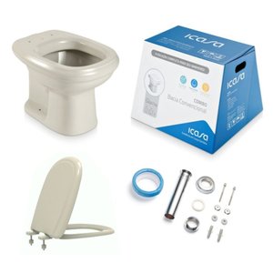 Kit Vaso Sanitário Sabatini Palha Icasa