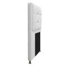 Kit Cabeceira e Calçadeira Copenhague 100cm Solteiro Corano Branco - 7