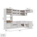 Ver imagem 4 de Cozinha Modulada 7 Peças sem Tampo com Rodapé Ipanema CabeCasa MadeiraOriginals