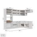 Ver imagem 4 de Cozinha Planejada 7 Peças sem Tampo com Rodapé Ipanema CabeCasa MadeiraOriginals Branco/Acácia
