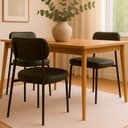 Ver imagem 2 de Cadeira Lilly Courino Verde - Sallar Home