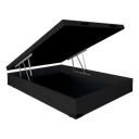 Ver imagem 1 de Baú Casal Preto Gold Blindado Madeira 138x188x41