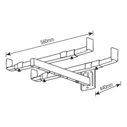 Suporte para Micro-ondas Branco P Forno Resistente até 40kg Sbr3.6 Brasforma - 4
