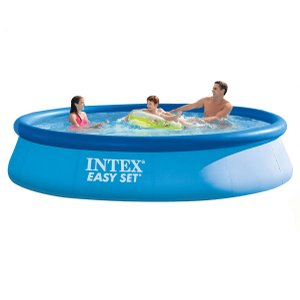 Piscina Inflável Intex Easy Set 7.290l Resistente Azul