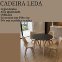 Ver imagem 6 de Mesa Compacta Tampo em MDF Tx 90cm & Cadeiras Leda Almofadas Ergônomicas