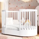 Ver imagem 6 de Berço Wave Evolutivo Redondo Branco Divicar