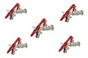 Ver imagem 1 de Kit 5 Torneiras Esfera Jardim Cadeado C/ Bico Geral 1/2x3/4:não Se Aplica/cromo