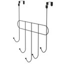 Ver imagem 1 de Cabide Multiuso de Porta 5 Ganchos - Stolf Preto