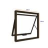 Janela de Aluminio Maxim-ar 60x80cm Vidro Transparente - 3