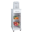 Ver imagem 2 de Fruteira Régia com 2 Cestos Metálicos e 1 Gaveta Compacta e Moderna:branco
