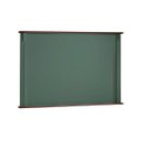 Ver imagem 5 de Conjunto Rack 60812m + Painel 50513 para Sala Pés Luiz Xv 2 Gavetas 2 Portas - Verde Musgo/imbuia
