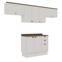 Ver imagem 1 de Armário de Cozinha Compacta Modulada 2,80m 8 Peças Iluminata Genialflex