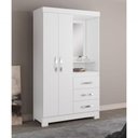 Ver imagem 3 de Guarda-roupa 2 Portas Denali Branco - Moveisaqui