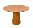 Ver imagem 1 de Mesa de Jantar Redonda Cone 110 Cm Freijó Personal Moveis Design Mesa de Jantar Cone Marrom
