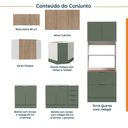 Ver imagem 3 de Cozinha Modulada 7 Peças sem Tampo com Rodapé Ipanema CabeCasa MadeiraOriginals