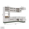 Cozinha Modulada 7 Peças sem Tampo com Rodapé Ipanema CabeCasa MadeiraOriginals - 4