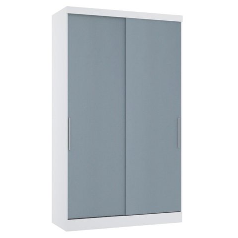 Guarda Roupa Dormitório Modulado Alpes 2 Portas de Correr - Módulo Roupeiro Alpes - Luciane:azul