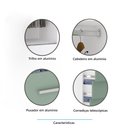 Ver imagem 3 de Guarda Roupa Dormitório Modulado Alpes 2 Portas de Correr - Módulo Roupeiro Alpes - Luciane:azul