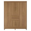 Ver imagem 6 de Guarda Roupa Casal 8 Portas e 2 Gavetas Paranaguá Amêndola Touch