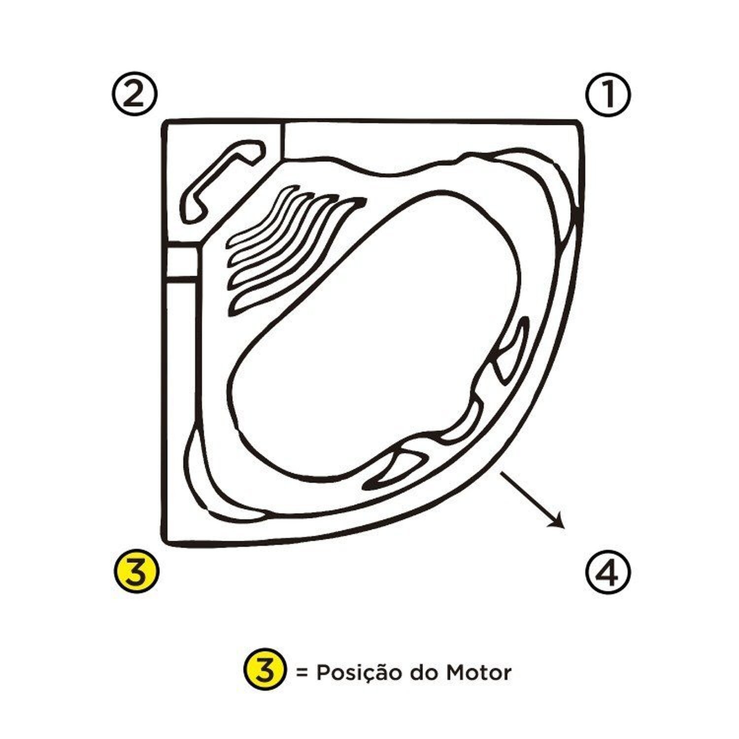 Banheira Hidromassagem Astra Acapulco Gran Luxo 04 Jatos Acrílico P4 sem Aquecedor e Cromoterapia - 7
