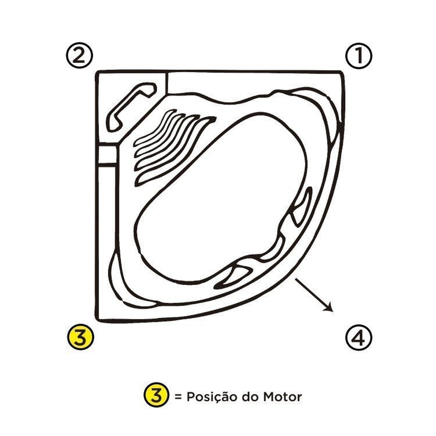 Banheira Hidromassagem Astra Acapulco Gran Luxo 04 Jatos Acrílico P4 sem Aquecedor e Cromoterapia - 4