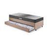 Bicama Box Solteiro Linho 88x188x28 Cm com Colchão Dual Firm Espuma Ecoflex - 4