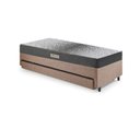 Ver imagem 5 de Bicama Box Solteiro Linho 88x188x28 Cm com Colchão Dual Firm Espuma Ecoflex