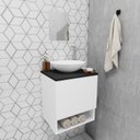 Ver imagem 3 de Gabinete Armário para Banheiro com Cuba e Espelho 40cm