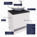 Ver imagem 6 de Gabinete Armário para Banheiro com Cuba e Espelho 40cm