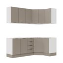 Ver imagem 5 de Cozinha Modulada 6 Peças sem Tampo com Rodapé 3 Aéreos e 3 Balcões Ipanema CabeCasa MadeiraOriginals