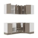 Ver imagem 6 de Cozinha Modulada 6 Peças sem Tampo com Rodapé 3 Aéreos e 3 Balcões Ipanema CabeCasa MadeiraOriginals