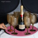 Ver imagem 2 de 24 Bandejas Redondas 28cm Servir Amêndoa Bar Restaurante Crippa Bubble