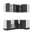 Ver imagem 6 de Cozinha Modulada 6 Peças sem Tampo com Rodapé 3 Aéreos e 3 Balcões Ipanema CabeCasa MadeiraOriginals